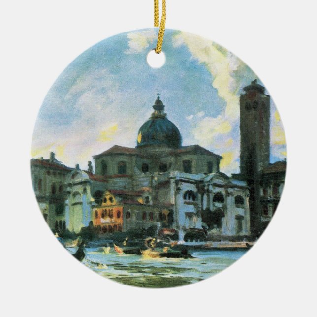 Ornamento De Cerâmica Palazzo Labia, Veneza, por John Singer Sargent (Frente)