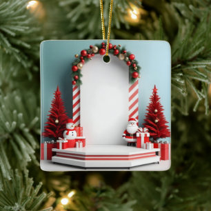 Ornamento De Cerâmica Palco de Natal