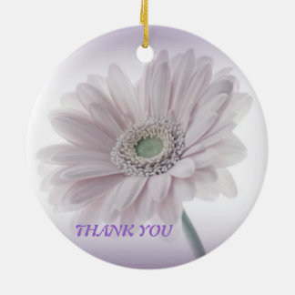 Ornamento De Cerâmica Pale Lilac Sunflower