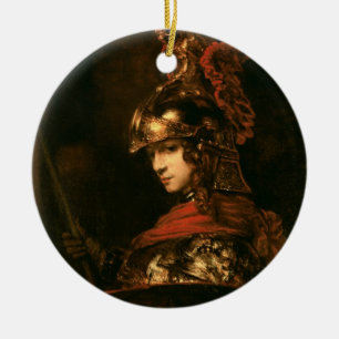 Ornamento De Cerâmica Pallas Athena ou, figura blindada, 1664-65