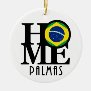 Ornamento De Cerâmica Palmas da casa