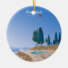 Ornamento De Cerâmica Pamukkale, Turquia - Piscinas Termais