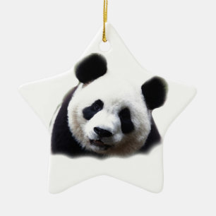 Ornamento De Cerâmica Panda