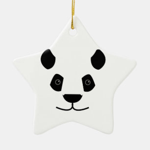 Ornamento De Cerâmica Panda