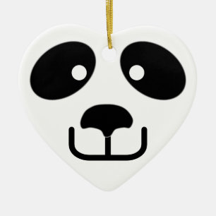 Ornamento De Cerâmica Panda