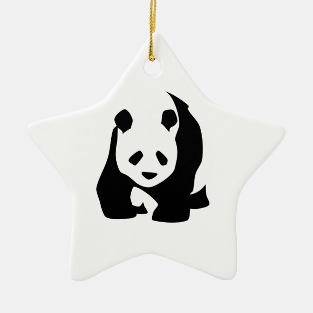 Ornamento De Cerâmica Panda (Frente)