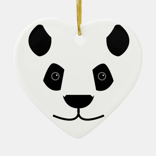 Ornamento De Cerâmica Panda (Frente)