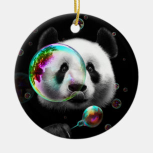 ORNAMENTO DE CERÂMICA PANDA BUBBLE MAKER