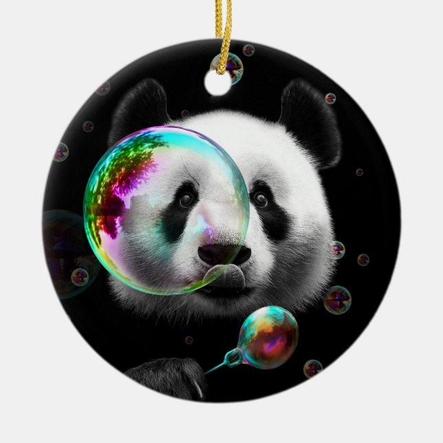ORNAMENTO DE CERÂMICA PANDA BUBBLE MAKER (Frente)