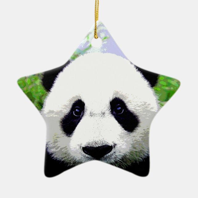 Ornamento De Cerâmica Panda Eyes (Frente)