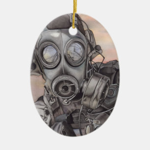 Ornamento De Cerâmica Pandemia de Natal