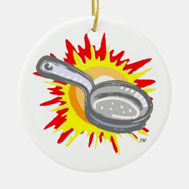 Ornamento De Cerâmica Panela de Fragmentação Panorâmica (Frente)