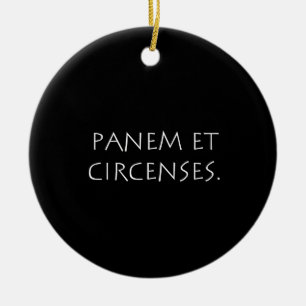 Ornamento De Cerâmica Panem et circenses