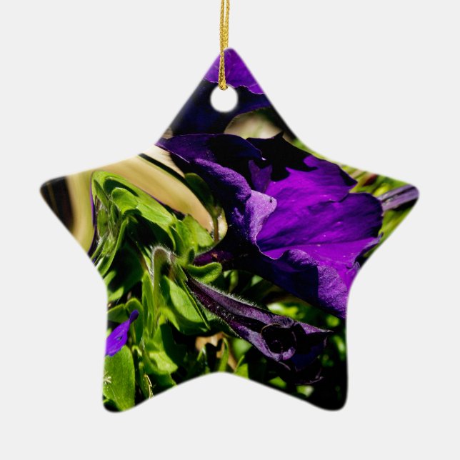 Ornamento De Cerâmica Pânico Roxo (Frente)