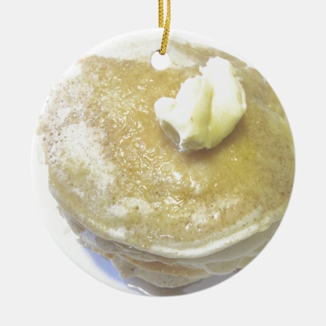 Ornamento De Cerâmica Panquecas do amor (Frente)