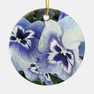 ORNAMENTO DE CERÂMICA PANSIES