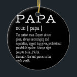 Ornamento De Cerâmica Papa Definition Grandpa Men Dias de os pais<br><div class="desc">Os Dias de os pais Do Vovô De Definição Dão. Presente perfeito para seu pai, mãe, pai, homens, mulheres, amigos e familiares no Dia de Ação de Graças, Dia de Natal, Dia de as mães, Dia de os pais, 4 de julho de 1776 Dia Independente, Dia dos Veteranos, Dia do...</div>