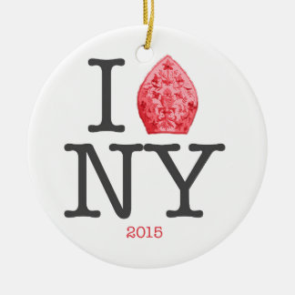 ORNAMENTO DE CERÂMICA PAPA NYC 2015