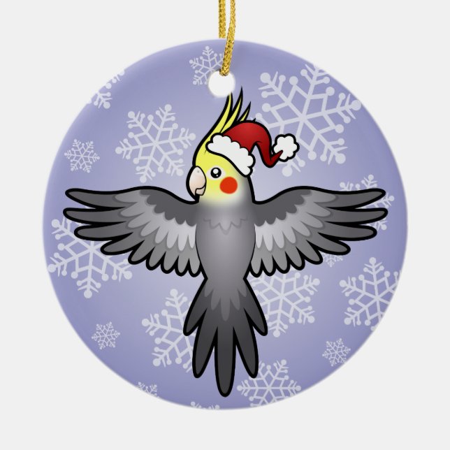 Ornamento De Cerâmica Papagaio-do-natal (Frente)