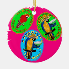 Ornamento De Cerâmica PAPagaios