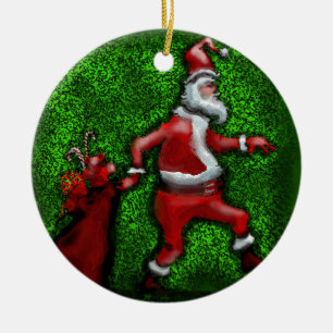 Ornamento De Cerâmica Papai Noel