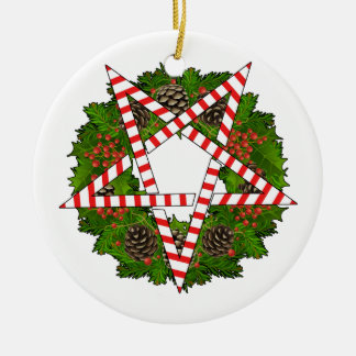 Ornamento De Cerâmica Papai noel da saraiva