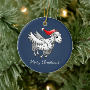 Ornamento De Cerâmica Papai noel de Natal