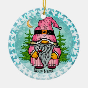Ornamento De Cerâmica Papai Noel gnomo