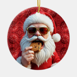 Ornamento De Cerâmica Papai Noel Legal