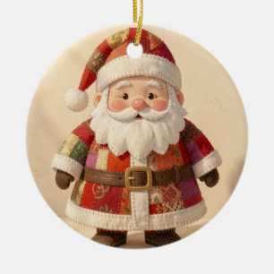Ornamento De Cerâmica Papai Noel Natal