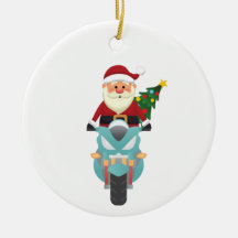 Papai Noel numa moto