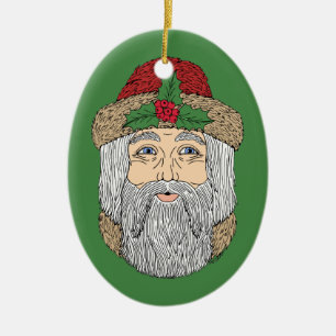 Ornamento De Cerâmica Papai Noel/Pai Natal