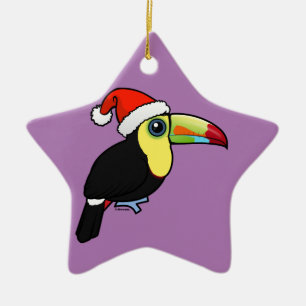 Ornamento De Cerâmica papai noel Quilha-faturado de Toucan