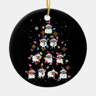Ornamento De Cerâmica Papais noeis As Luzes De Árvore De Natal Ovina O