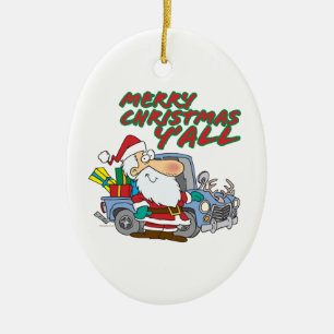 Ornamento De Cerâmica papais noeis de natal alegres