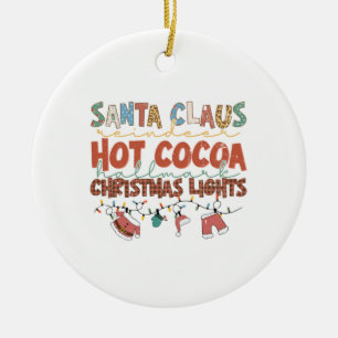 Ornamento De Cerâmica Papais noeis de presente para Natal