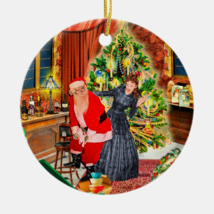 Ornamento De Cerâmica Papais noeis estúpidos! Eu prefiro joias:/