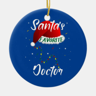 Ornamento De Cerâmica Papais noeis Favoritos da Árvore de Natal do Douto