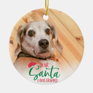 Ornamento De Cerâmica Papais noeis Fotográficos Engraçados Que Eu Fui