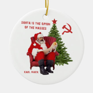 Ornamento De Cerâmica Papais noeis Karl Marx