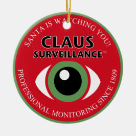 Ornamento De Cerâmica Papais noeis Observando
