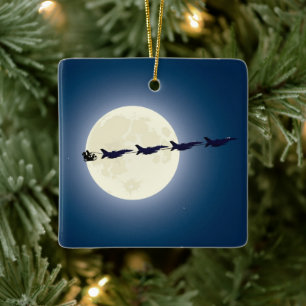Ornamento De Cerâmica Papais noeis personalizados com F-16 Jets Natal mi
