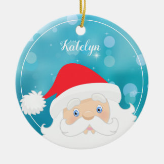 Ornamento De Cerâmica Papais noeis Personalizados Feliz Ano de Natal Cer