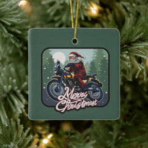 Ornamento De Cerâmica Papais noeis personalizados para motocicletas