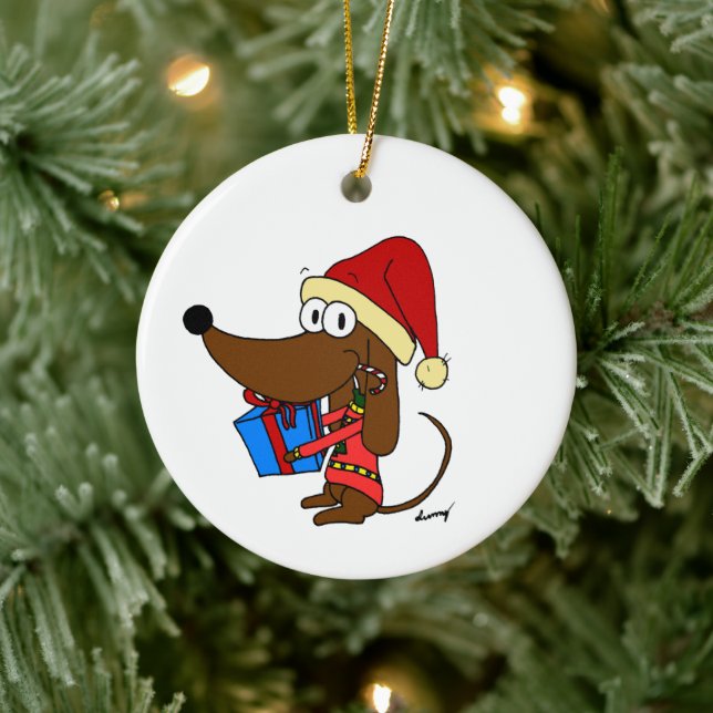 Ornamento De Cerâmica Papais noeis personalizáveis Midge Cerâmica Orname (Árvore)