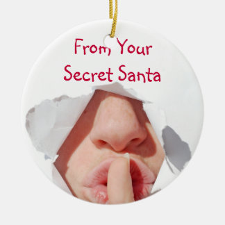 Ornamento De Cerâmica Papais noeis Secretos Dão Feriados de Natal