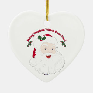 Ornamento De Cerâmica Papais noeis Vintage Fazeres Sonhos de Natal torna