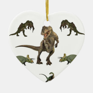 Ornamento De Cerâmica Papel De Lavagem Do Dinossauro
