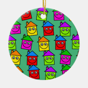 Ornamento De Cerâmica Papel de parede feliz da casa