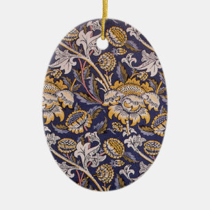 Ornamento De Cerâmica Papel de parede floral William Morris Wey Artes Of
